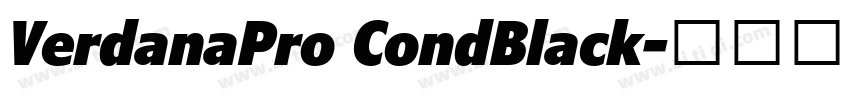 VerdanaPro CondBlack字体转换